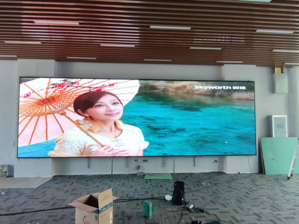 神农架林P1.53led小间距屏安装案例